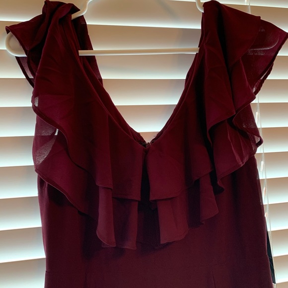 Lulu size small maroon dress - Picture 4 of 7